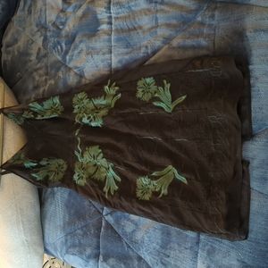 Black/Green Midi Dress Guess